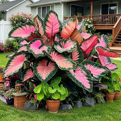 Giant Caladium Seeds – 500 Colorful Garden Seeds