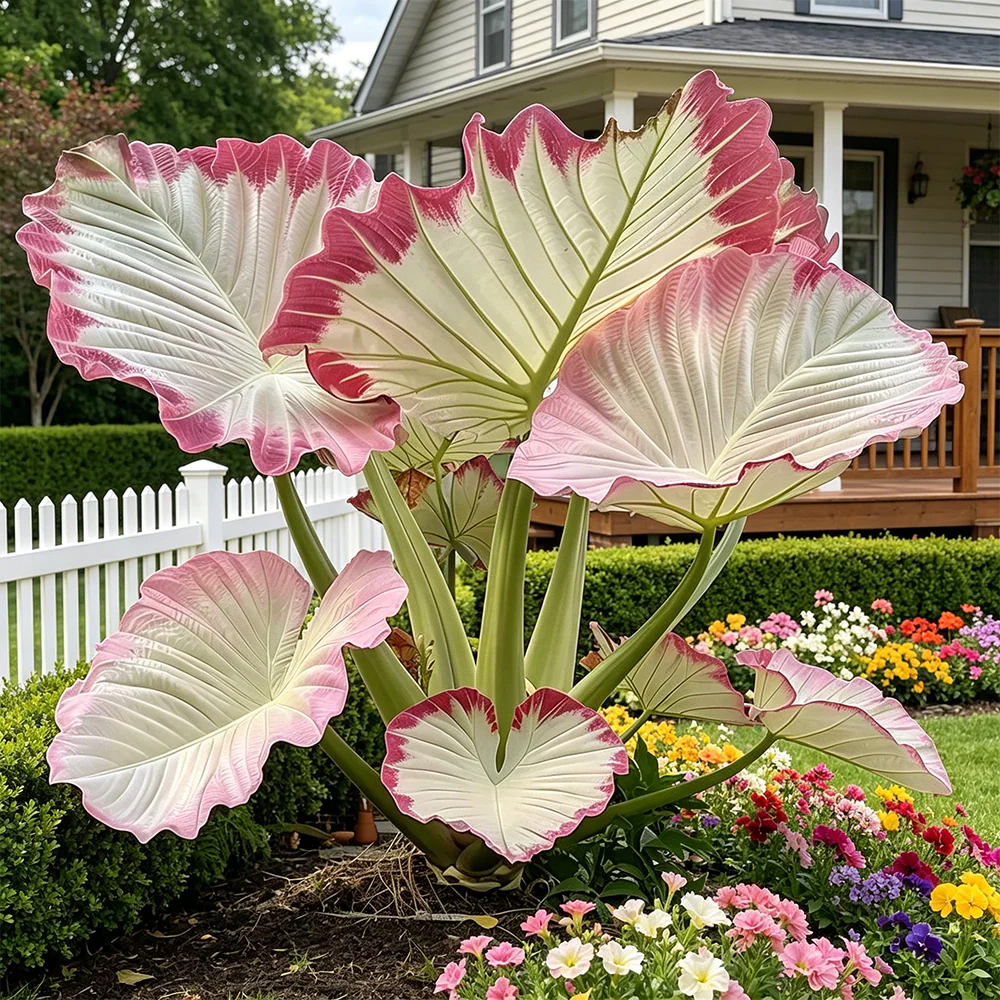 Giant Caladium Seeds – 500 Colorful Garden Seeds