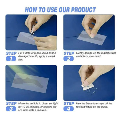 Premium Glass Repair Kit – Set of 2