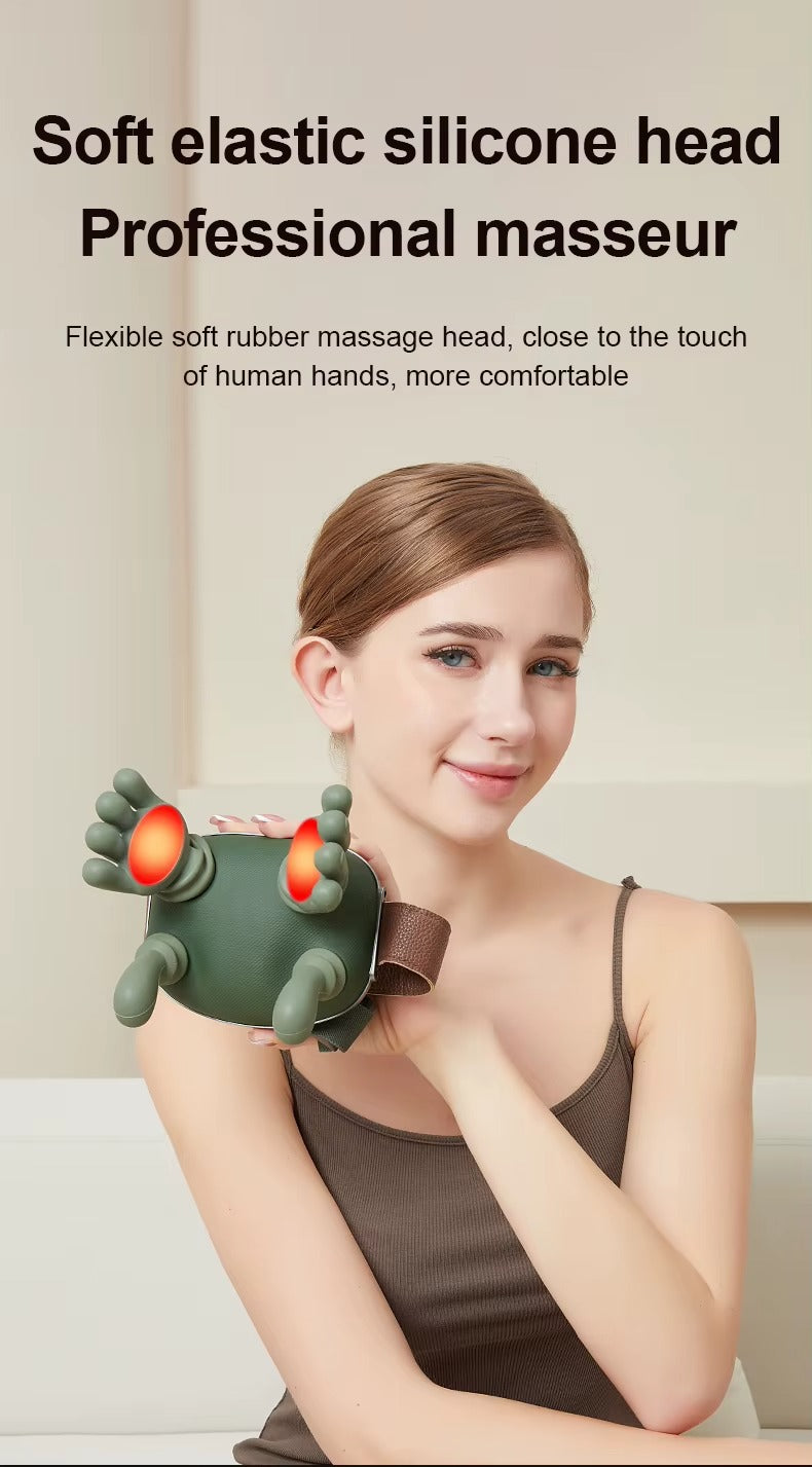 Premium Shiatsu Neck & Shoulder Massager with Heat | Deep Tissue Electric Massage Pillow