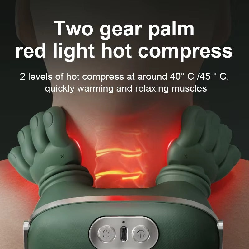 Premium Shiatsu Neck & Shoulder Massager with Heat | Deep Tissue Electric Massage Pillow