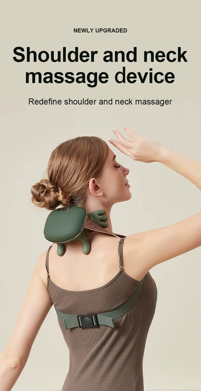 Premium Shiatsu Neck & Shoulder Massager with Heat | Deep Tissue Electric Massage Pillow