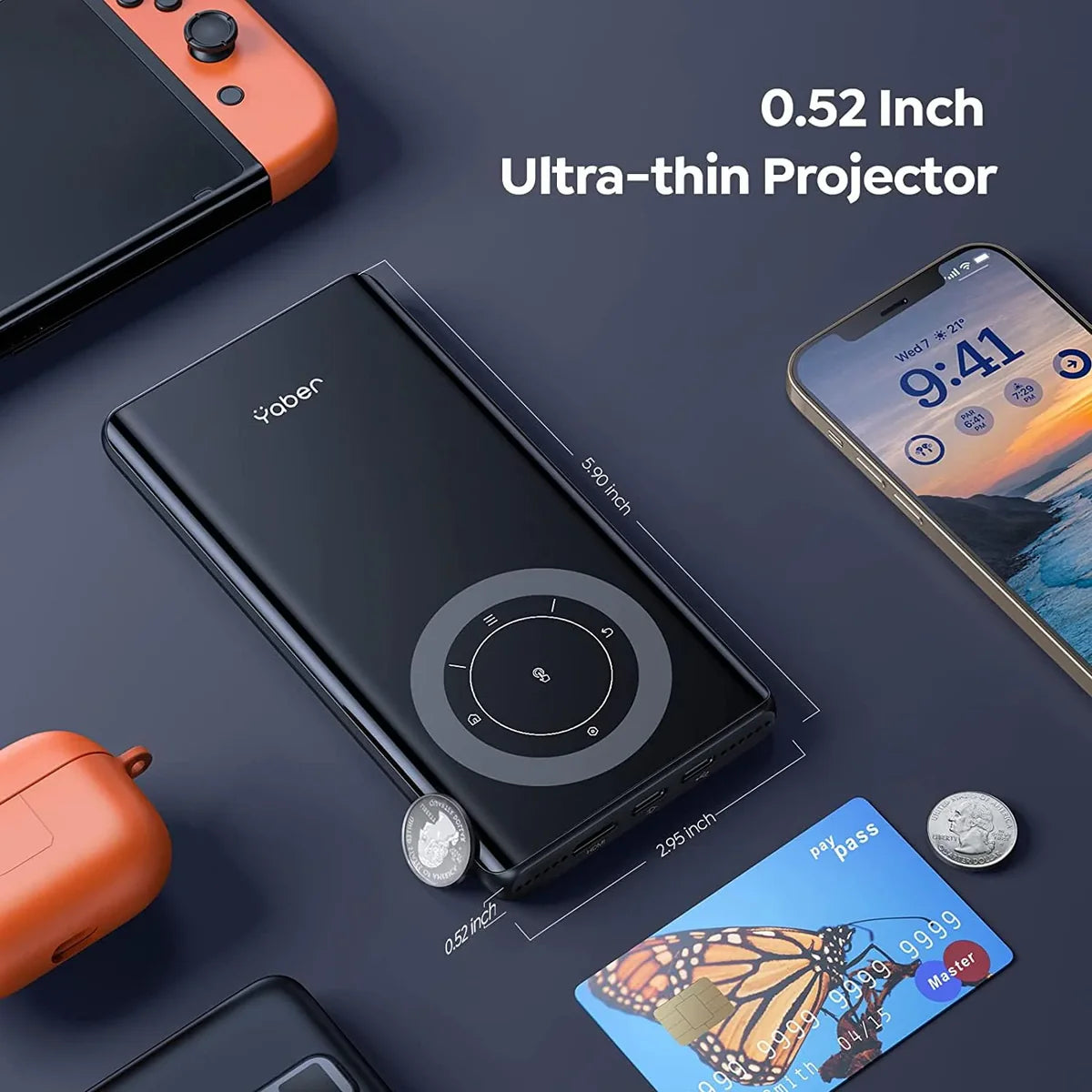 DocoMOi T1 Portable Mini Projector | Pocket Size, Cinema Anywhere